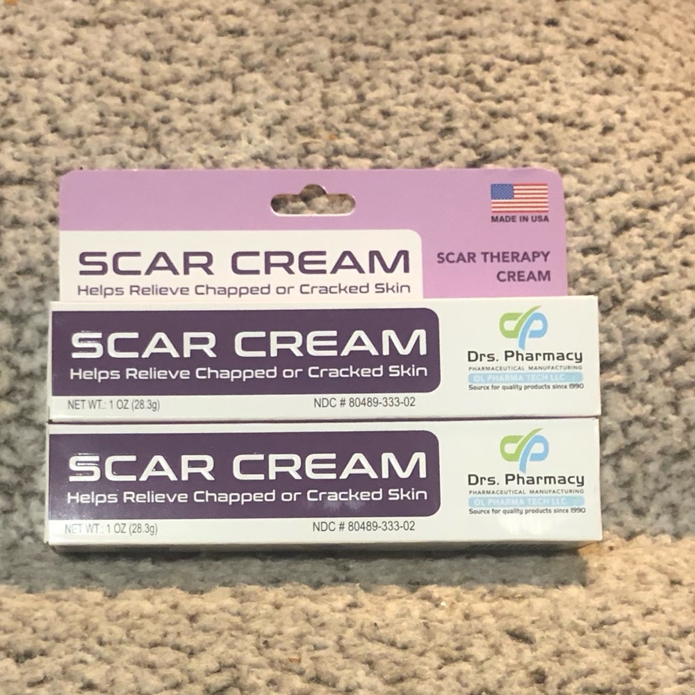 Drs. Pharmacy Scar Cream Maximum Strength with Allantoin 0.5 %. (Set of 2).